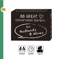[SG STOCK]88 Great Conversation Starters for Husbands and Wives Romantic Card Game for Married Coupl