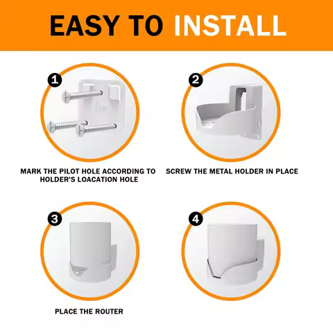 Foremost Wall Mount for TP-Link Deco X20 X60 X50 X55 WiFi 6 Wall Mount Bracket with Cable Organizer 