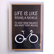 Poster Quotes - Life is Like Riding Bycycle