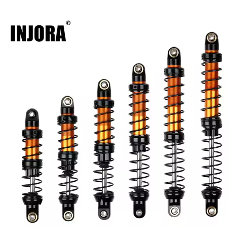 INJORA Metal Shock Absorber 70/80/90/100/110/120mm Oil Damper for 1/10 RC Crawler Car Axial SCX10 90