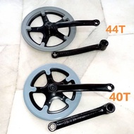 Basikal 40T/44T Single speed Crank set 32T 36T 40T 44T 48TAdult bicycle Fixie MTB COTTERLESS CRANK S