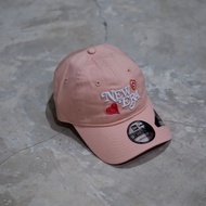 New Era 9TWENTY Chain Stitch Heart Blush Sky Small Womens Cap