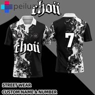 Choii Design Retro Collar Jersey Murah Lelaki Kanak2 Sublimation Baju Berkolar Jersi Viral Street Wear Unisex Casual Kolar T Shirt Lengan Pendek Plus Size