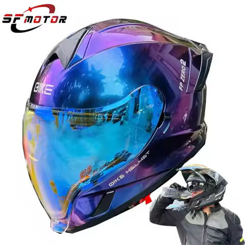 Motorcycle Flip Up Helmet Dual Sunvisor DOT Cascos Full Face Helmet for Adventure Motorcycle Street 