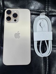 99%New iPhone 16 Pro Max 256GB 金色 香港行貨 蘋果保養到2026年6月16日 電池97% 有配件 自用首選超值