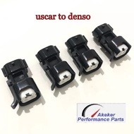 AK117 4pcs High quality Uscar to denso adpator connector ev14 plugs clip