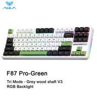 Aula 87 key hot-swappable tùy chỉnh Bàn Phím Cơ Gasket cấu trúc tri-chế độ đèn nền RGB có dây blueto