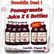 [BUDDLE 6 BOTTLES!] LAKEWOOD Organic Pure Pomegranate Juice 946ML X 6 Exp:12/2026
