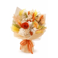 Apricot Muse Preserved Flower Bouquet Warm Tone Gift for Her Anniversary