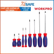 Workpro WP screwdriver set200505 8 CR-V parts including 4 star fruit heads and 4 flat heads - Repair