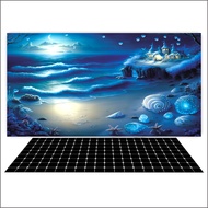 3d Glue Decal Painting, Aquarium Fish Tank Sticker Painting, Arowana Fish Tank (Back Sticker Paintin