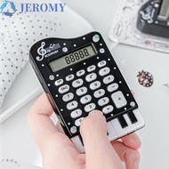 JEROMY Piano Shape Calculator, Musical Note Printed ABS Mini Calculator, Cute Pink Portable Cream Co
