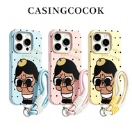 Y2K Polkadot Cartoon Case Oppo Reno 15F 5G A6X A6 A5I Pro A5 2025 A6T Pro 14F A3X Case