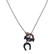 HERMES   Necklace Brown/black metal/Buffalo horn Women