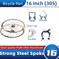 Kids Bicycle Wheel Set – 16 Inch (305) / Set Roda Kanak-Kanak Basikal