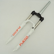 FUEGO mountain bike front fork 26 inch 40mm tapered tube aluminum alloy brake disc shock absorber lo
