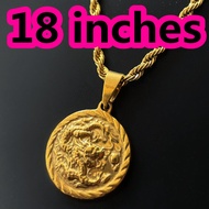 【Dragon】Stainless Necklace For Men Dragon Necklace For Men Gold Plated 18K Gold Plated Necklace For 