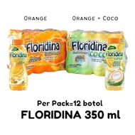 Floridina Florida Orange Real Orange Pulp /floridaOrange Coco 350ml/ harga untuk satu karton isi 12 