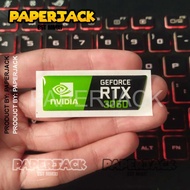 GEFORCE RTX 3060 STICKER FLEXIBLE 3D RESIN RAISED STICKER