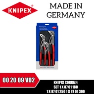 Knipex 00 20 09 V02 KNIPEX Cobra® Set 1 x 87 01 180 1 x 87 01 250 1 x 87 01 300