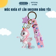 Colorful Lovely Unicorn Keychain Cute Unicorn Keychain Unicorn Keyring
