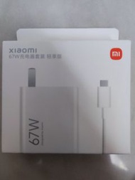 原裝小米67W 輕享版（兩腳）充電器火牛連原装6A USB 充電線