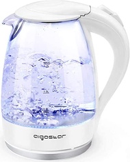 aigostar electric kettle 1.7l glass electric tea kettle rapid