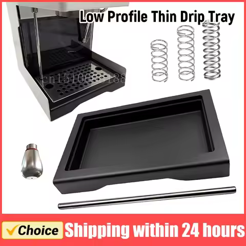 Low Profile Thin Drip Tray with Spring Retrofit Kit Tray Tool for Gaggia Classic Pro Coffee Maker Pa