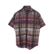 [สินค้ามือสอง] หลุยส์ วิตตอง LOUIS VUITTON เสื้อเชิ้ตแขนสั้นลายตาราง Madras ลาย Gradient Monogram รุ