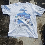 jual kaos vintage habitat sabah borneo tshirt dolphin lumba lumba aop
