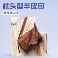 GROTTO GROTTO 25 New SoftCollar Bowling Sheepskin Shoulder Bag Messenger Bag Commuter Portable