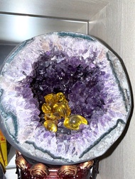 天然紫晶洞 真 紫水晶 巴西 旺人緣 旺家宅 智慧 好運 好風水