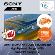SNY-XR77A80J | Sony 77-inch A80J BRAVIA XR OLED 4K Ultra HD Google TV