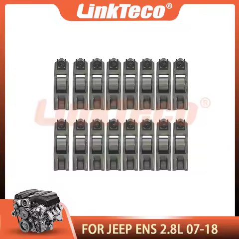 16pcs Engine Parts Rocker Arms Set Fit 2.8 T L L4 ENS For 07-18 Jeep Liberty Wrangler JK KK Dodge Ni