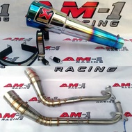 Akrapovic Gp M1 Pedrosa Racingknalpot Nmax Abs Non Absbiru Aerox 155 Pcx Adv Xmax Lexi Vario 125 150