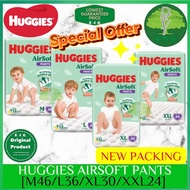 Huggies AirSoft Pants Super Jumbo Pack (M46, L36, XL30, XXL24)