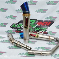 Daeng sai4 Canister Conical Exhaust Muffler pipe full system 1set big elbow open Raider 150rb/fi Tmx 125/155 Tmx 150 euro DL 150rusi125/150/175 Skygo Pinoy 125/150 R15 v2 R15 v3 Tfx 150 Snper 135 Snper 150 rs150 gtr150