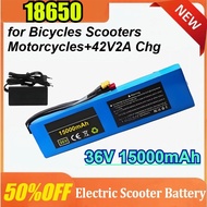Newly 36V 15Ah 18650 Li-ion Battery Pack with BMS 10S3P Built-in Battery for Bicycles Scooters Motor