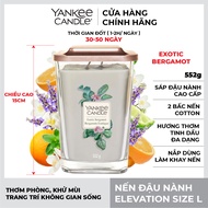 Nến ly vuông Elevation Yankee Candle size L - Exotic Bergamot