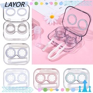 LAYORSG Contact Lenses  Lens Holder Glasses Portable Solution Bottle Container
