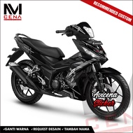 HONDA Decal Sticker SupraHONDA GTR 150 Decal Sticker Supra GTR Sticker Striping Decal Supra GTR Blac