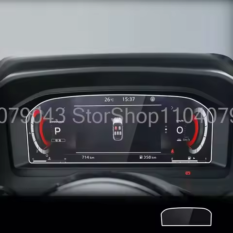 Tempered glass protector film For Nissan Qashqai J12 / X-Trail T33 2022 -2025 12.3inch car Dashboard
