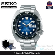 [Official Warranty] Seiko SRPE39K1 Men's Seiko Prospex Manta Ray King Turtle SAVE THE OCEAN Diver's 200M Automatic Blue Dial Stainless Steel Strap Watch (watch for men / jam tangan lelaki / seiko watch for men / men watch)