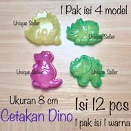 [Contains 12] Dino Dinosaur Jelly Pudding Mold / Plastic Dinosaur Ager Jelly Jelly Pudding Mold / Di