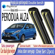 Perodua ALZA Dedicated Wiper PERODUA ALZA 2009 to 2022 Double Rubber Strip Wiper Cartilage Wiper Fro