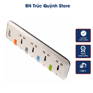 [Hàng Chính Hãng] Ổ Cắm Điện Comet CESG2403 Ổ Cắm Nối Dài An Toàn 4 Ổ 3 Chấu Đa Năng Dây 3m Vỏ Nhựa 