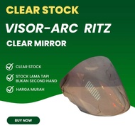 CLEAR STOCK IN MALAYSIA ARC RITZ VISOR ORIGINAL CLEAR putih 100% ORIGINAL ARC RITZ helmet VISOR