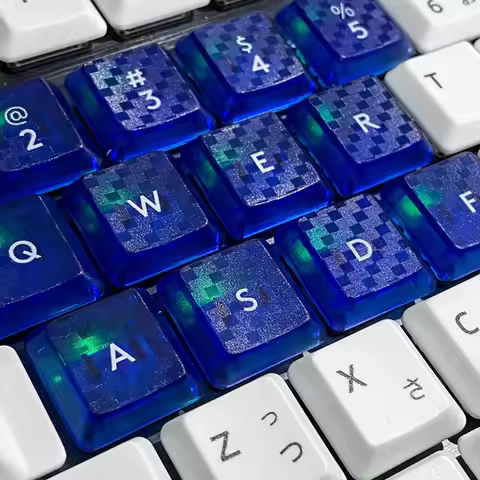 ColorfulCarbon Fiber Grid Texture Brushed PBT Keycaps Customize Ultrathin Logitech G913/G913TKL G915