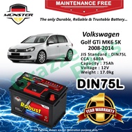 Münster Robust MF CMF DIN75 | DIN75L | 57539 (75AH) Car Battery Bateri Kereta Volkswagen VW Golf GTi