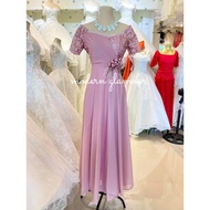 BLUSH PINK GOWN MOTHER NINANG WEDDING LADIES FORMAL LONG GOWN